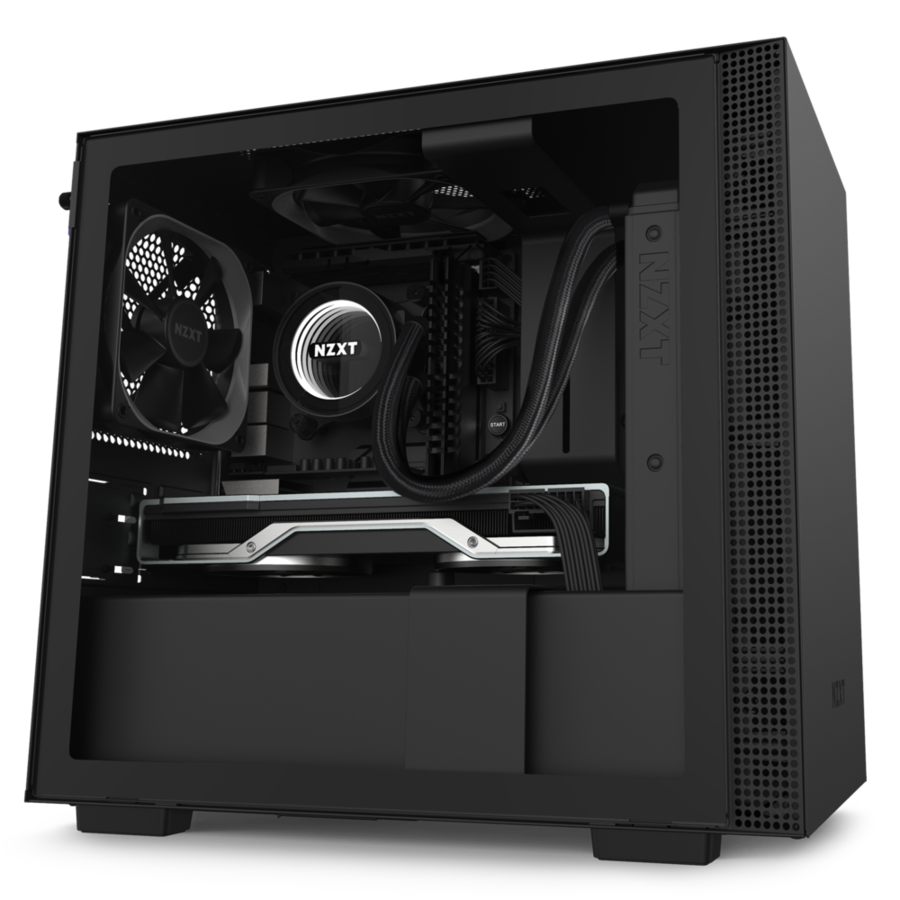 NZXT H210 MATTE BLACK - Cryptech