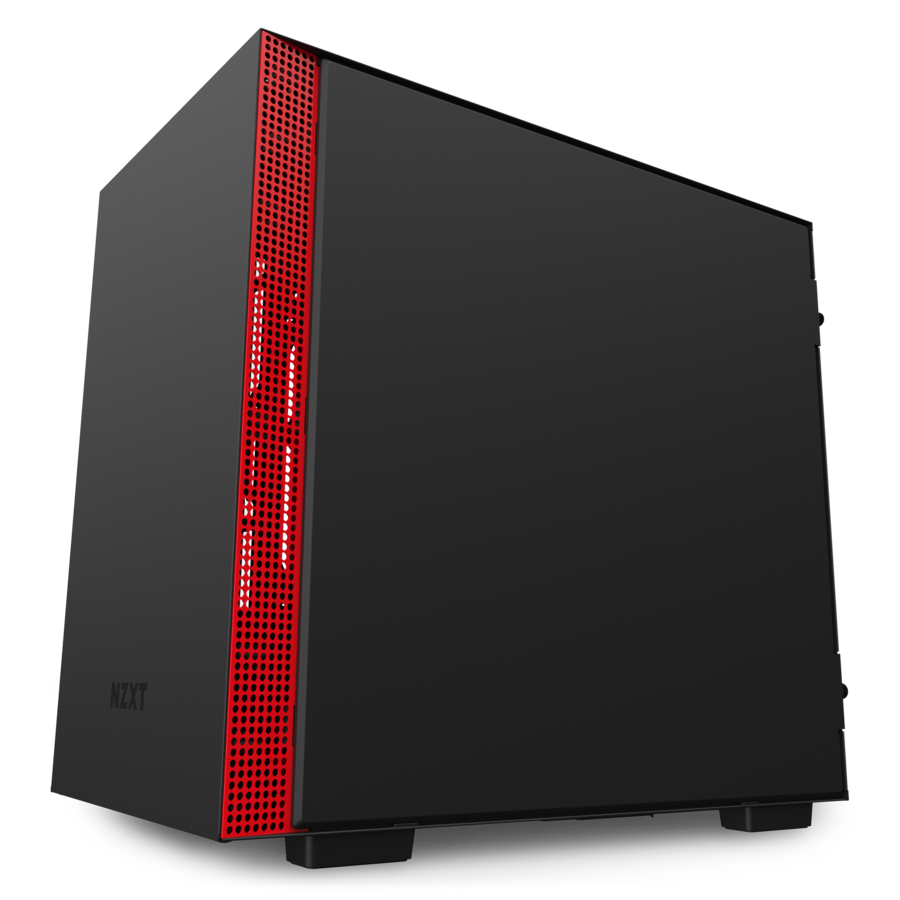 NZXT H210 MATTE BLACK/RED - Cryptech