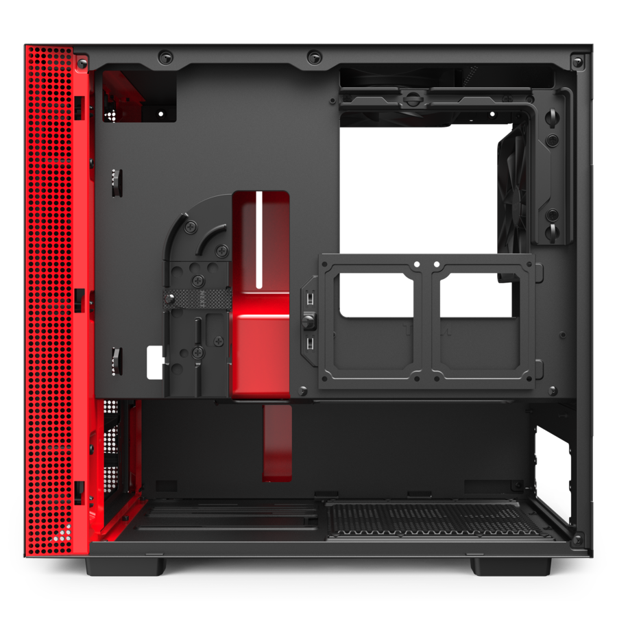 NZXT H210 MATTE BLACK/RED - Cryptech