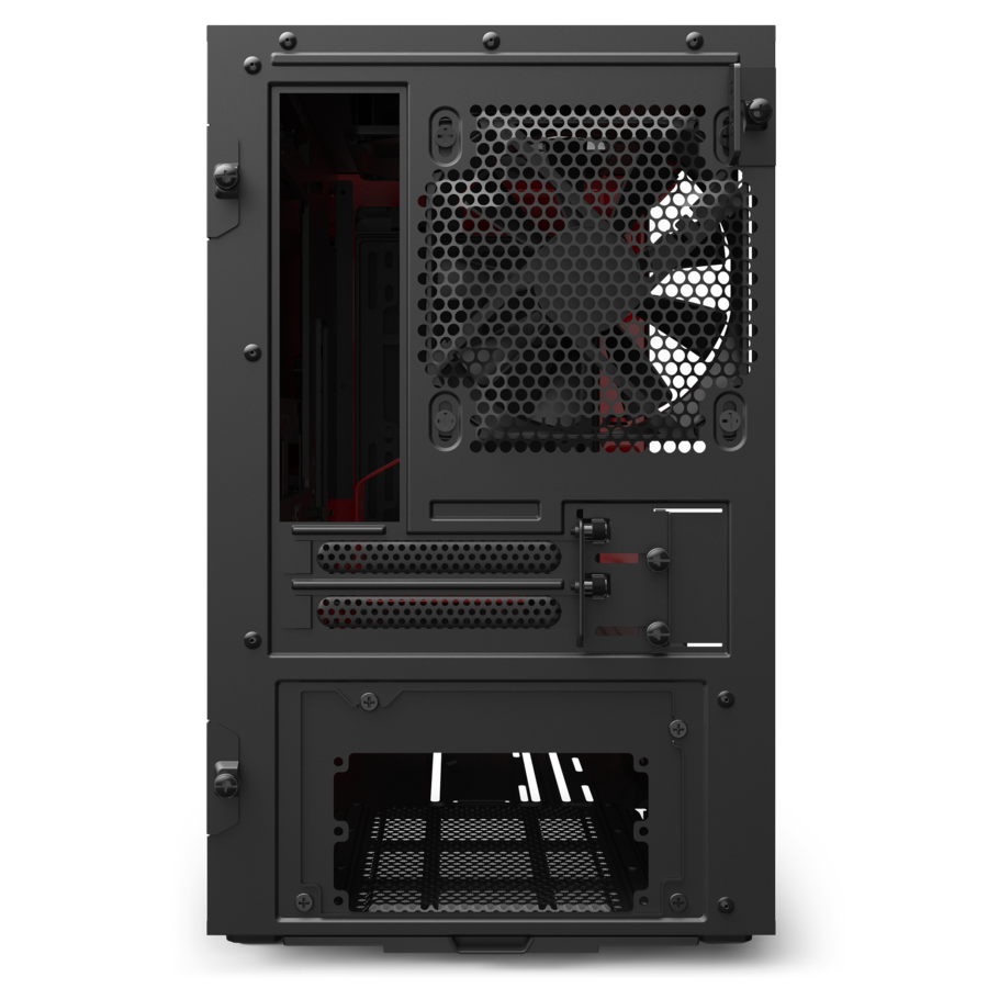 NZXT H210 MATTE BLACK/RED - Cryptech