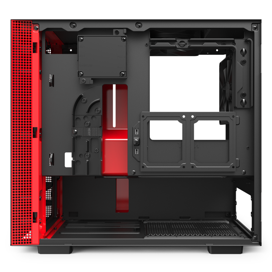 NZXT H210I MATTE BLACK/RED - Cryptech