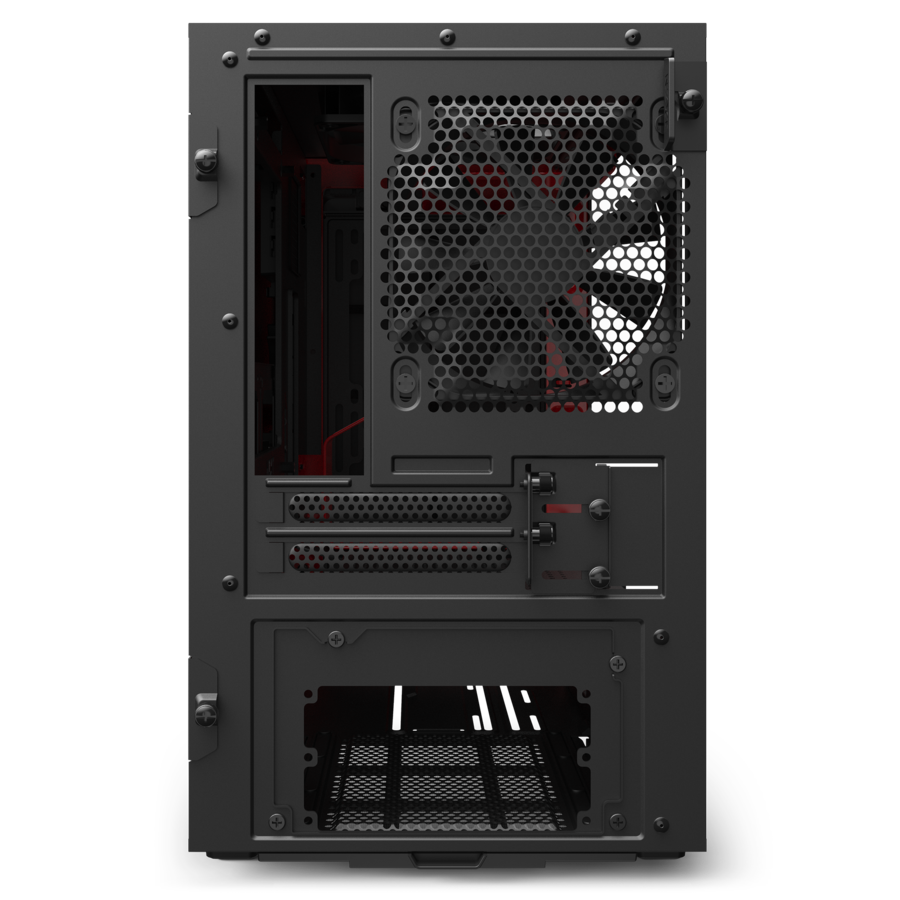 NZXT H210I MATTE BLACK/RED - Cryptech