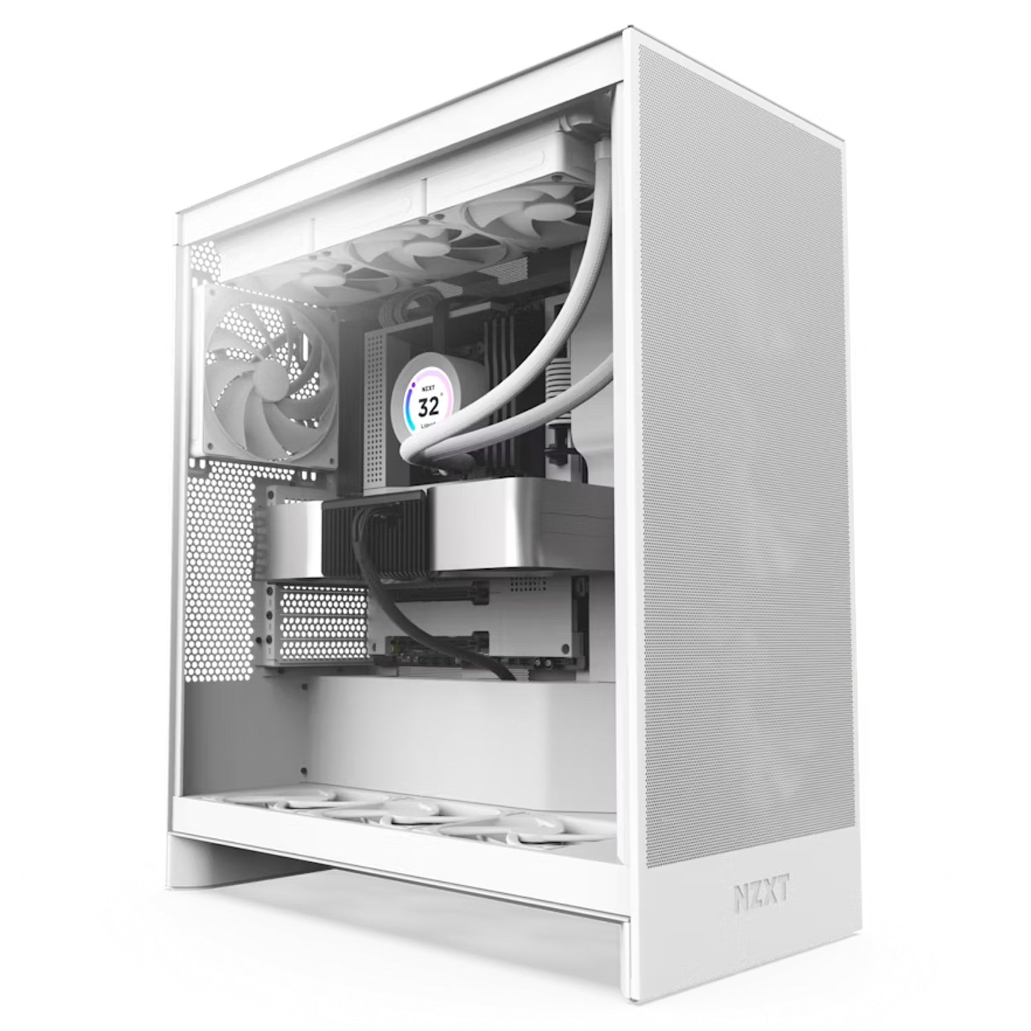 NZXT H7 Flow Mid-Tower ATX Case White