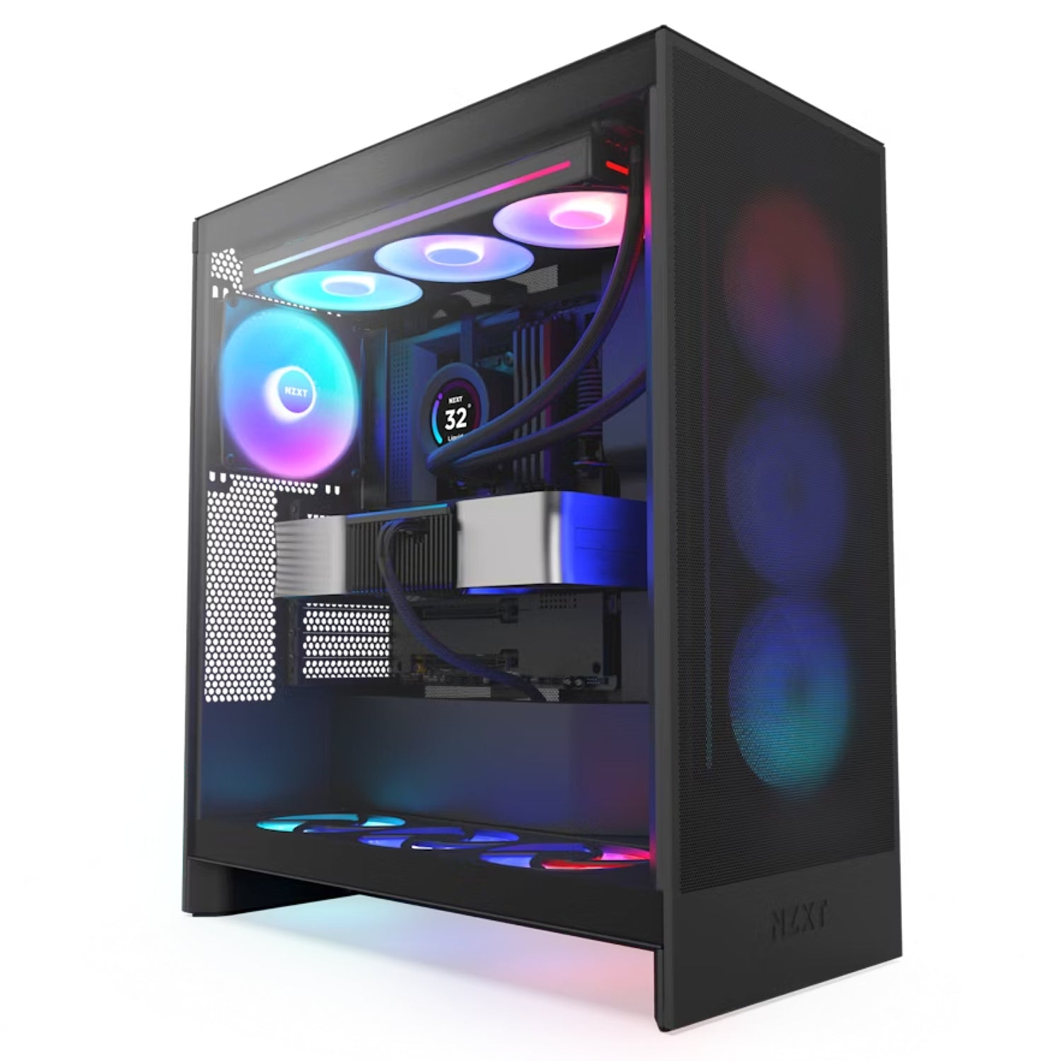 NZXT H7 Flow RGB Mid-Tower ATX Case Black