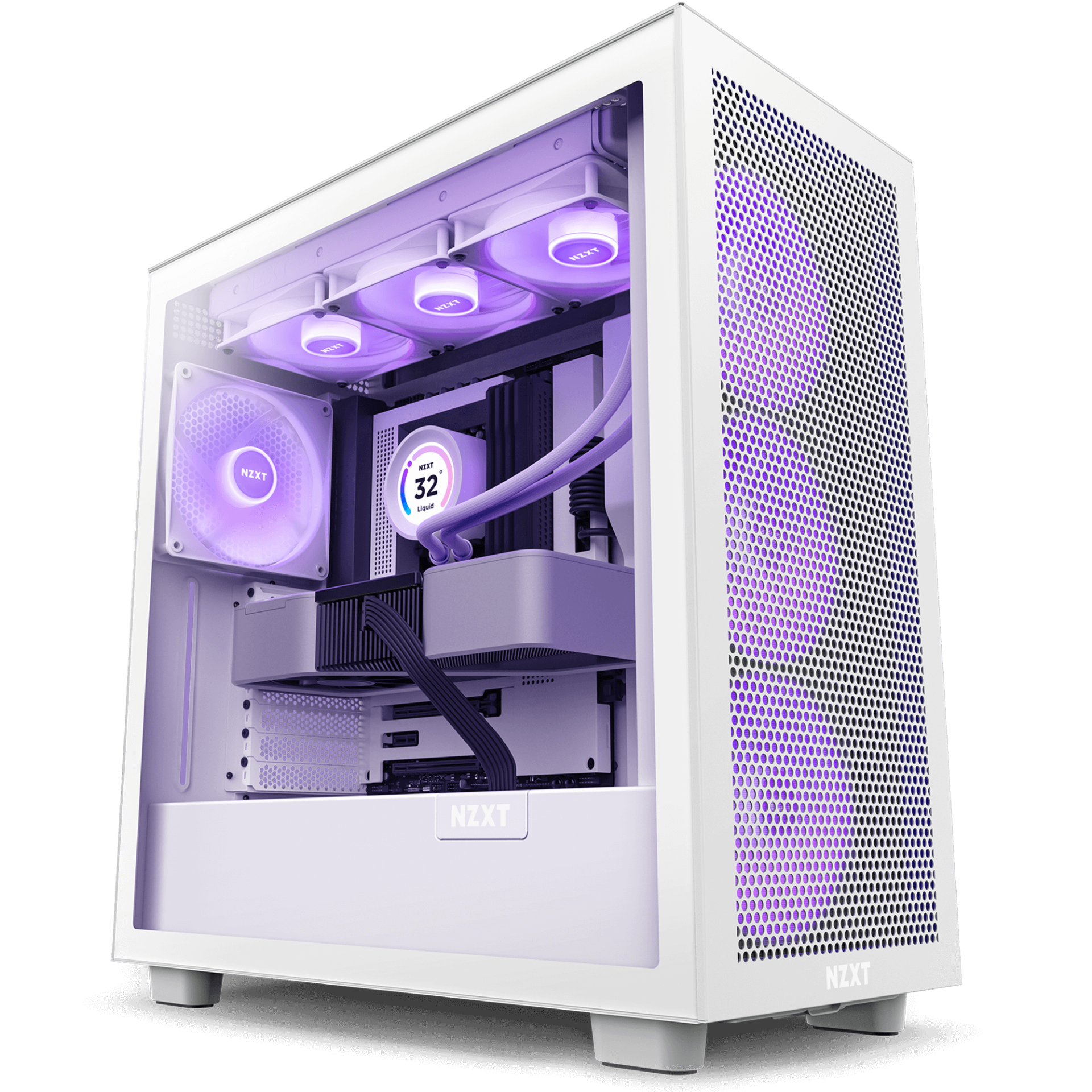 NZXT H7 FLOW RGB WHITE - Cryptech