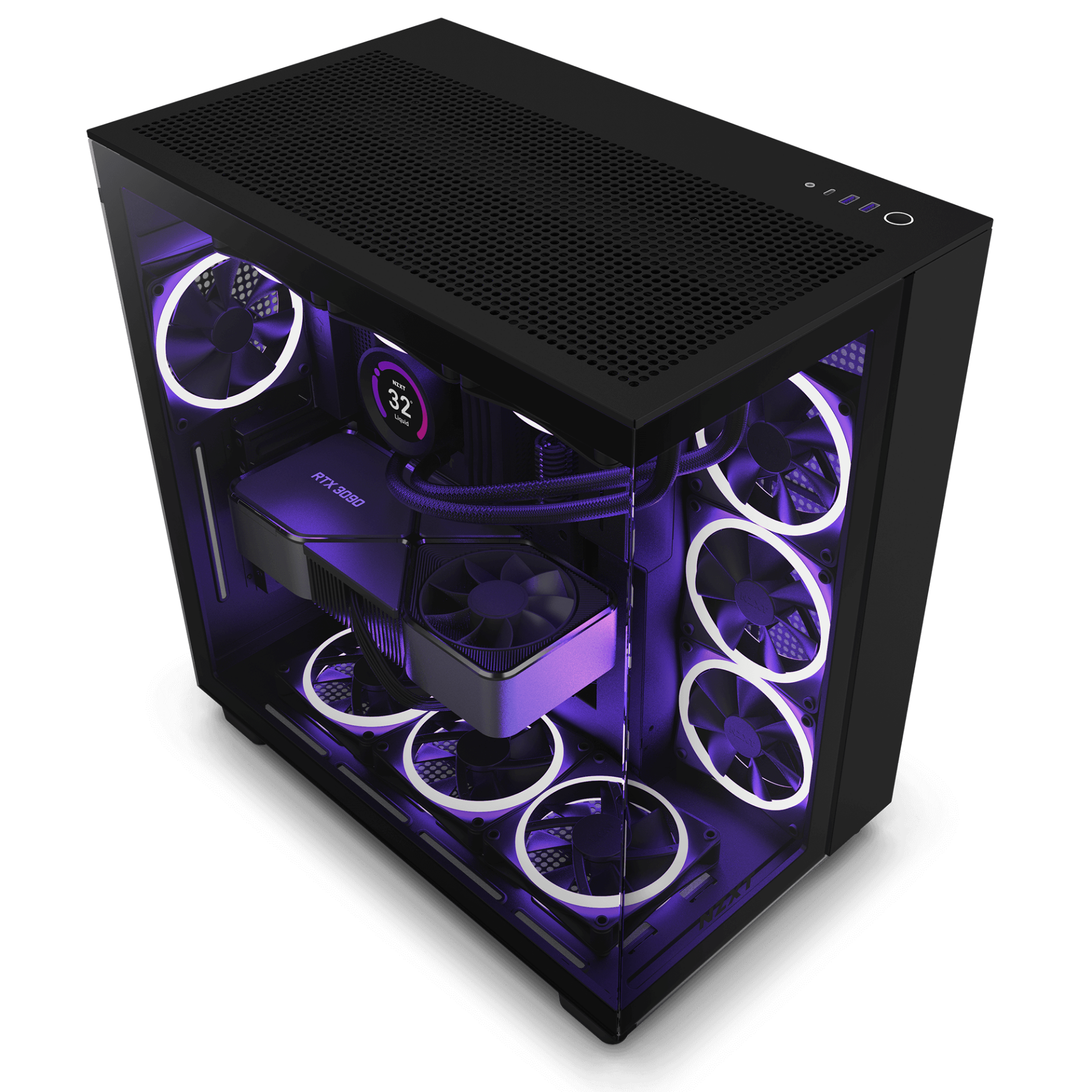 NZXT H9 FLOW BLACK - Cryptech