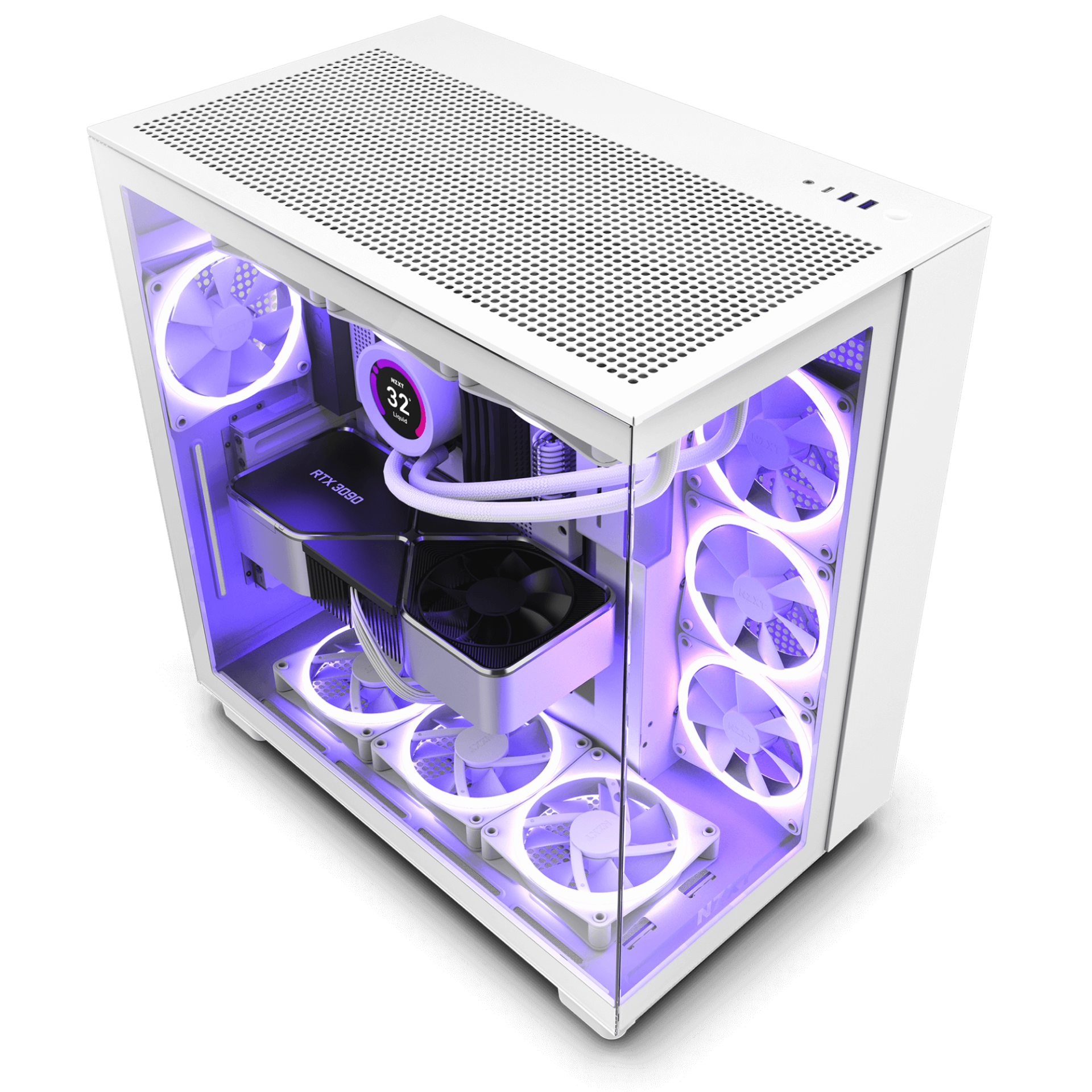 NZXT H9 FLOW WHITE - Cryptech