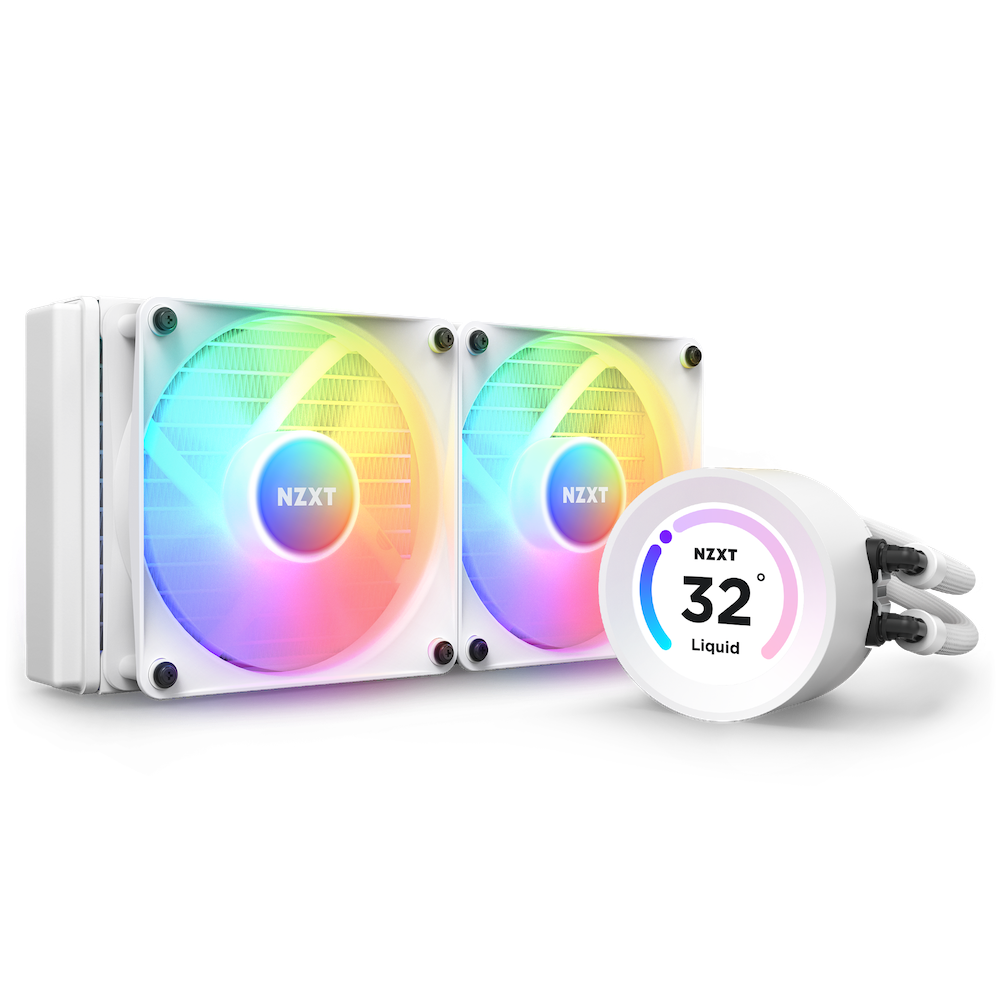 NZXT KRAKEN ELITE 240 RGB WHITE WATER COOLER - Cryptech