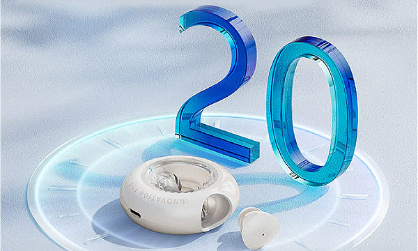 אוזניות אלחוטיות Vention Tiny T17 TWS צבע בז’