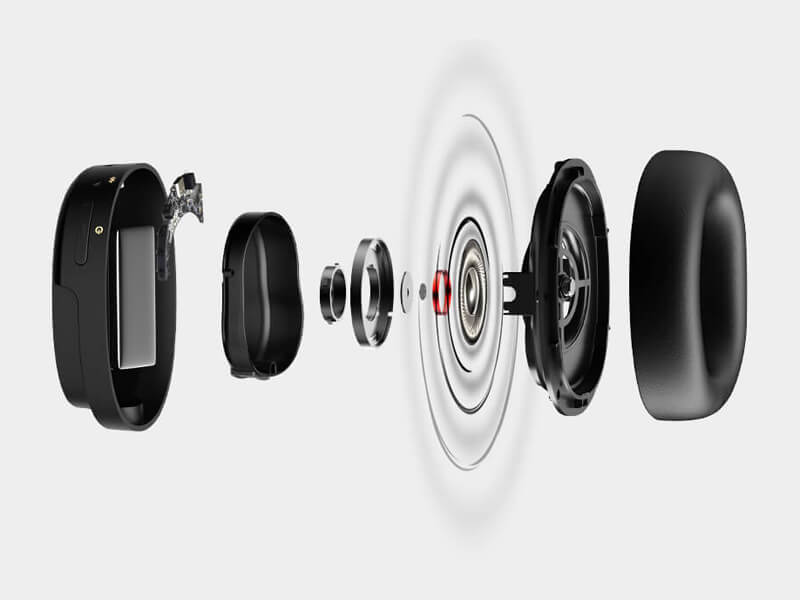 אוזניות קשת אלחוטיות עם ביטול רעשים אדיפייר EDIFIER WH950NB בצבע שחור