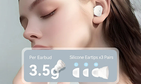 אוזניות אלחוטיות Vention Tiny T17 TWS צבע בז’