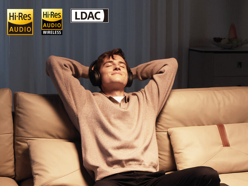 אוזניות קשת אלחוטיות עם ביטול רעשים אדיפייר EDIFIER WH950NB בצבע שחור