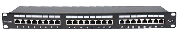 פנל 24 מחברים RJ-45 CAT 6 - Cryptech