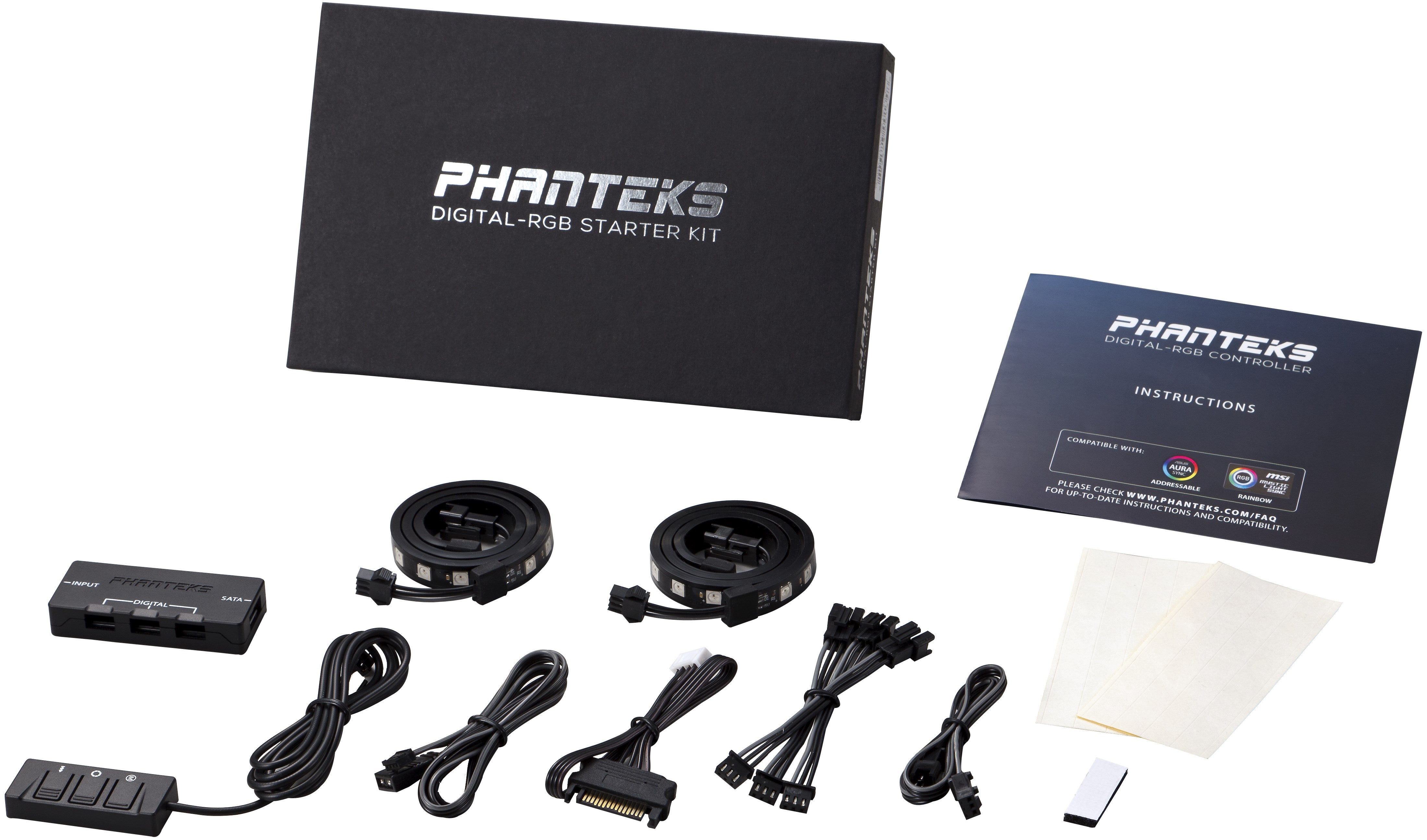 PHANTEKS DIGITAL RGB LED STARTER KIT + CONTROLLER