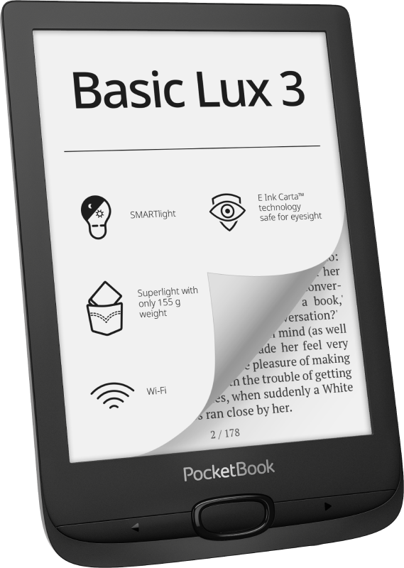 POCKETBOOK 617 BASIC LUX 3 BLACK - Cryptech