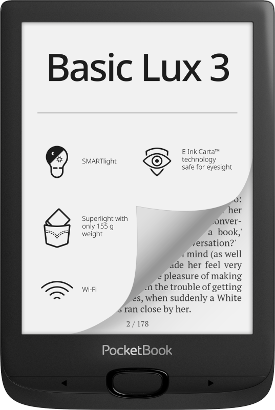 POCKETBOOK 617 BASIC LUX 3 BLACK - Cryptech