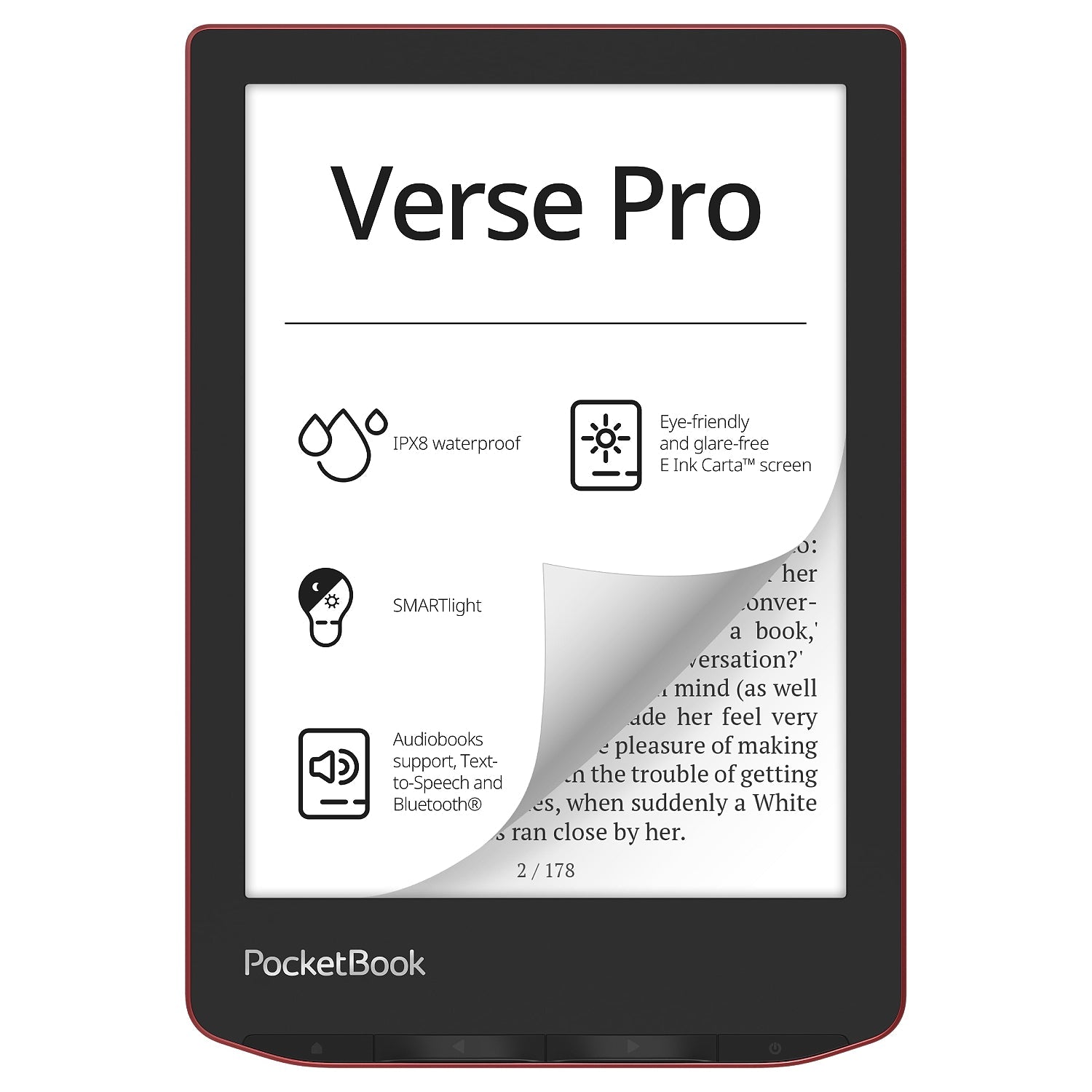 PocketBook 6’’ Verse Pro - Red