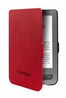 POCKETBOOK COVER SHELL BRIGHT RED/BLACK - Cryptech