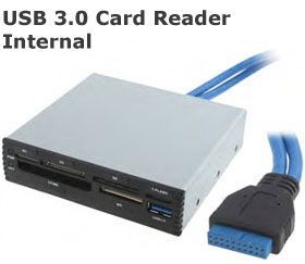 PREMIUM 3.5’ FRONT BAY CARD READER WITH USB 3.0