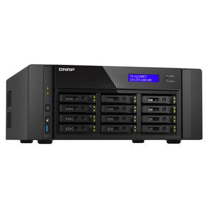 QNAP NAS 12-BAY U.2\3 NVME All flash ZFS 25GbE