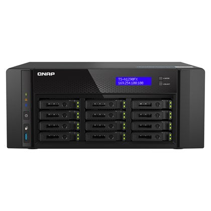 QNAP NAS 12-BAY U.2\3 NVME All flash ZFS 25GbE