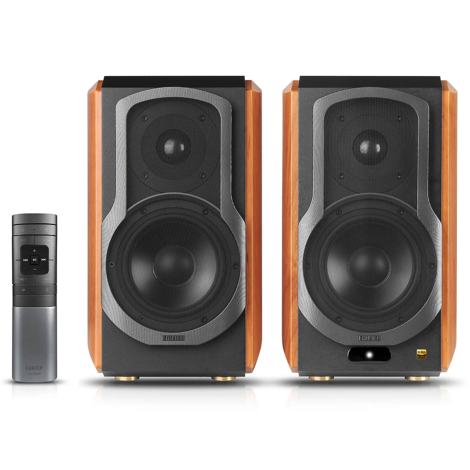 רמקולים בצבע חום EDIFIER 2.0 S1000W 120W HI-RES BLUETOOTH WI-FI