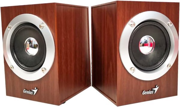 רמקולים Genius SP-HF280 2.0 Wooden Speakers USB POWER PL3.5 - Cryptech