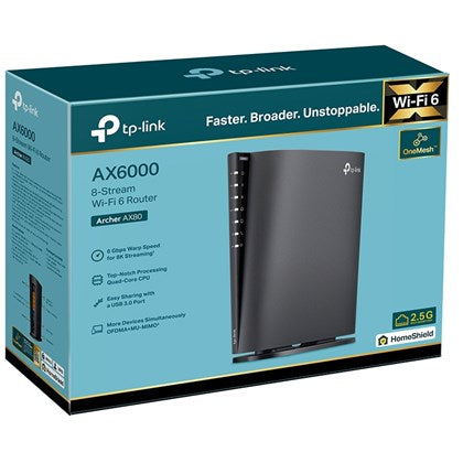 ROUTER Archer AX80 AX6000 8-Stream Wi-Fi 6 with 2.5G Port TP-LINK