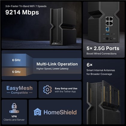 ROUTER Archer BE550 Wi-Fi 7 TP LINK