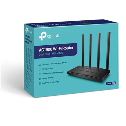 ROUTER ARCHER C80 AC1900 MU-MIMO TP-LINK