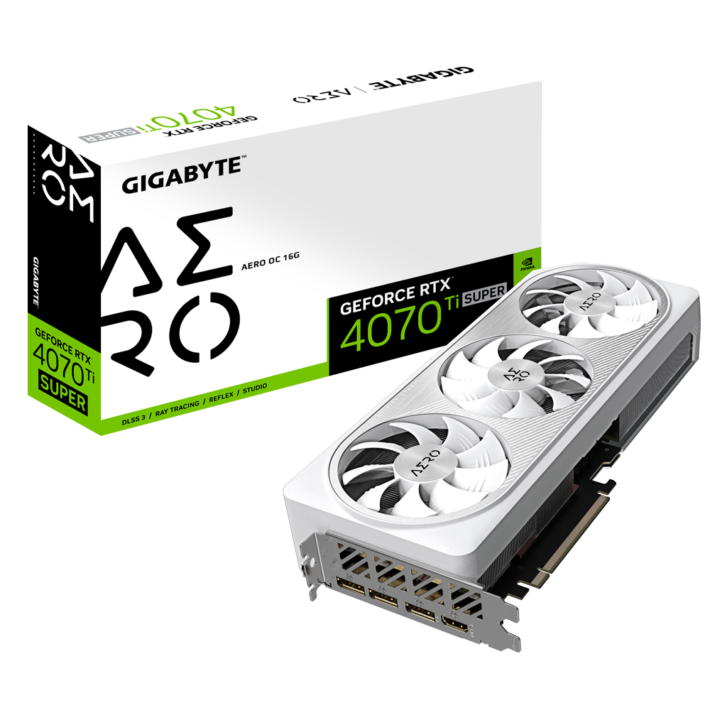 כרטיס מסך Gigabyte GeForce RTX 4070 Ti SUPER AERO OC 16GB