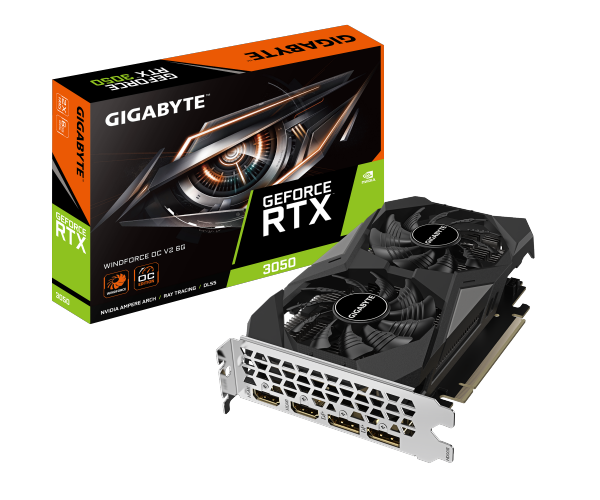 כרטיס מסך Gigabyte RTX 3050 Windforce 2 OC V2 6GB