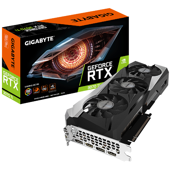 כרטיס מסך Gigabyte RTX3070 Ti Gaming OC 8G PCIEX16 4.0 - Cryptech