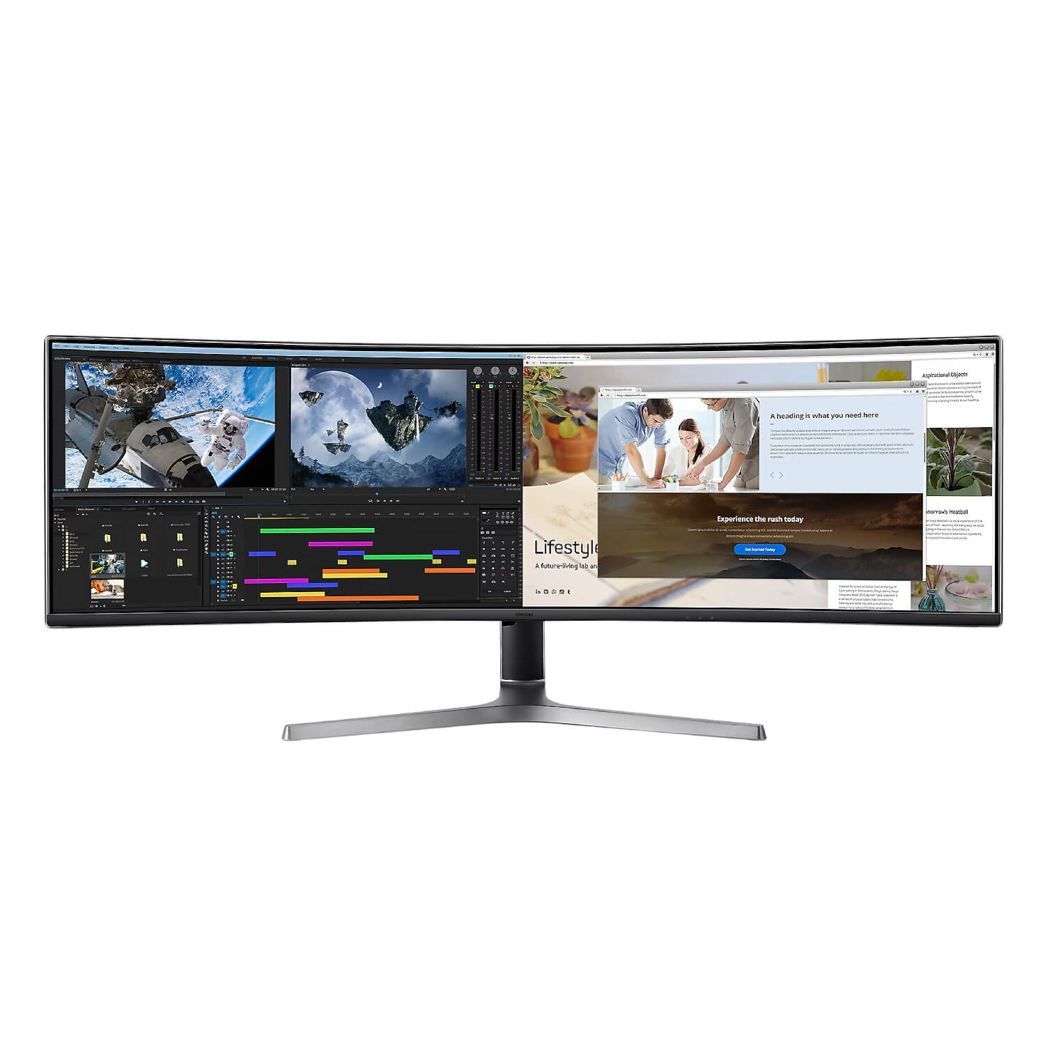 Samsung 49’’ DQHD 120Hz 4ms QLED Gaming Curved Monitor