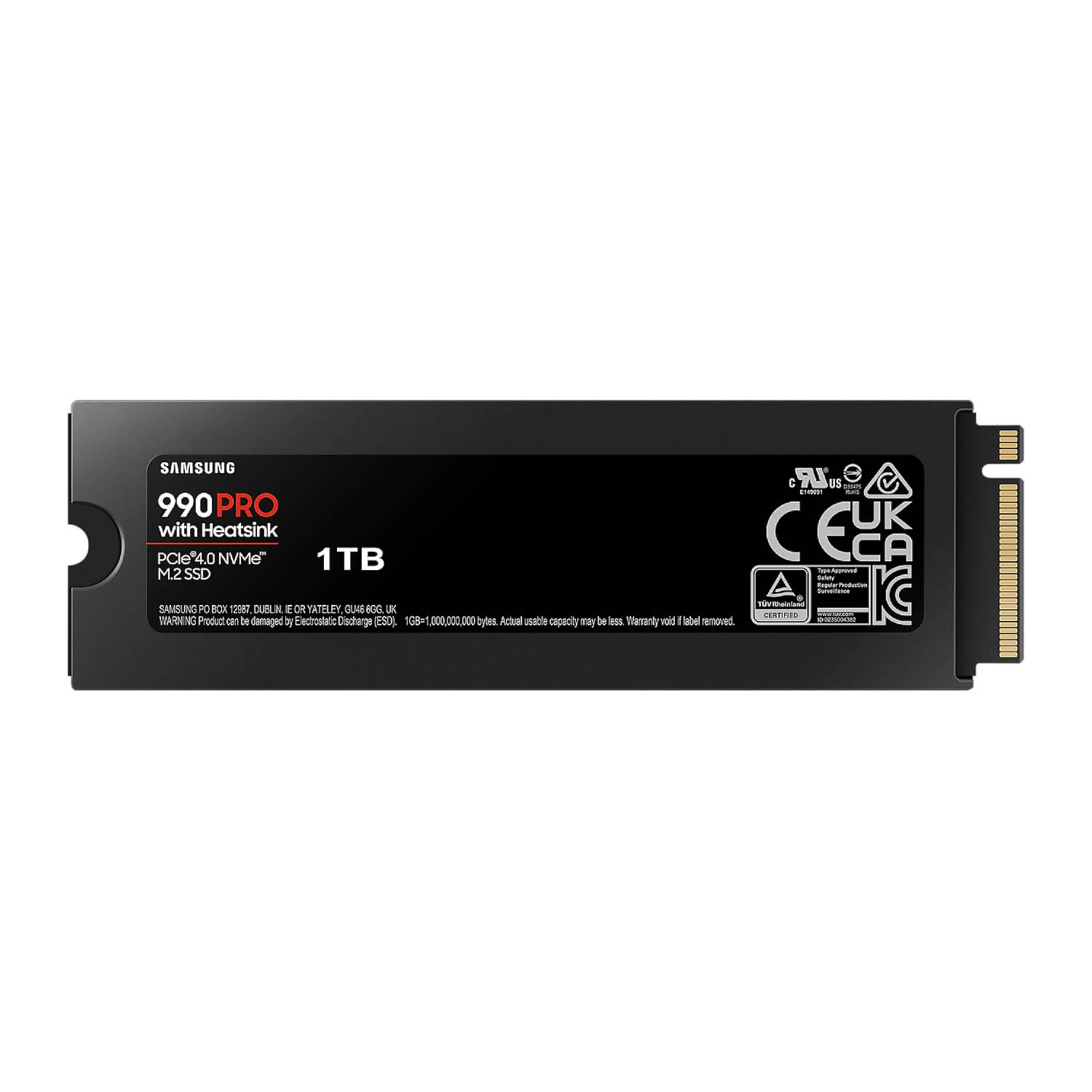 SAMSUNG SSD 1.0TB 990 PRO NVME M.2 WITH HEATSINK - Cryptech