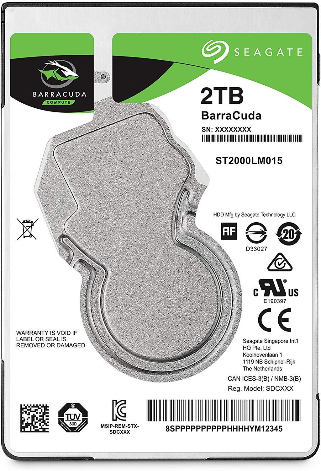 SEAGATE HDD 2.0TB 5400 128MB SATA3 2.5 BARRACUDA - Cryptech