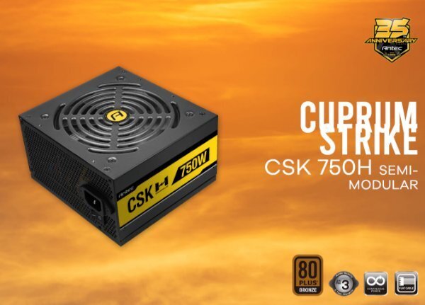 ספק כוח ANTEC CSK 750H Semi Modular 750W 80 PLUS Bronze 120MM Fan - Cryptech