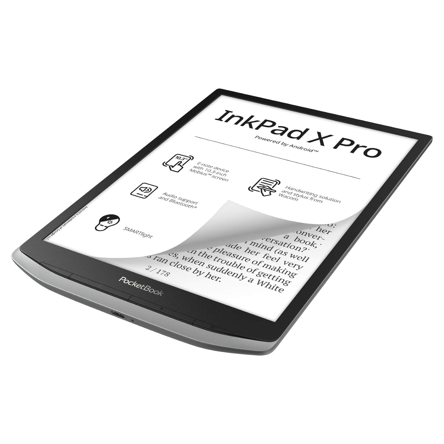 ספר אלקטרוני PocketBook 10 1040 InkPad X Pro אפור