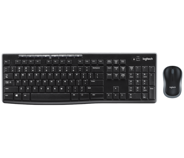 סט מקלדת ועכבר אל חוטי Logitech Wireless Desktop MK270 - Cryptech