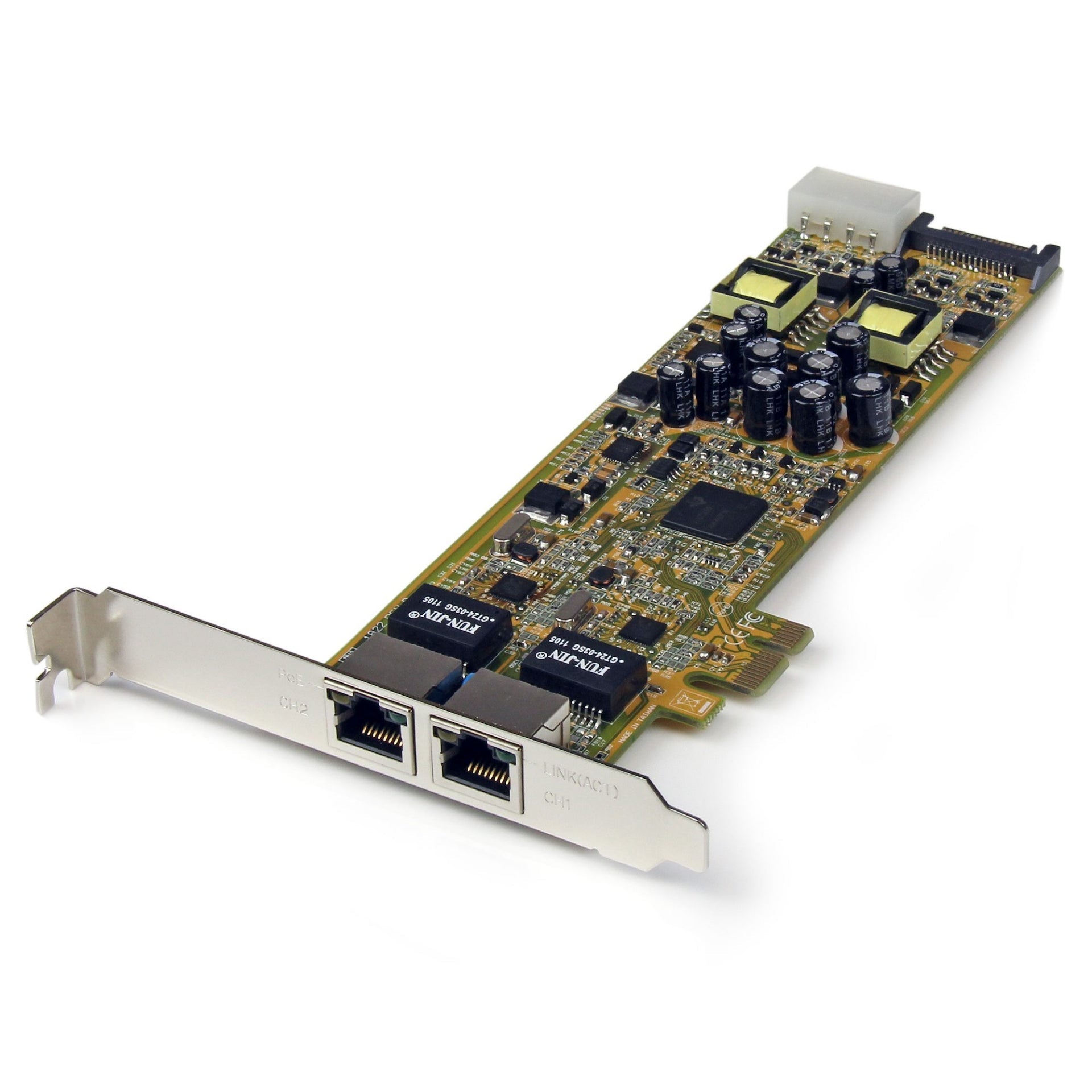 STARTECH DUAL PORT GIGABIT POE ETH CARD PCI-E - Cryptech