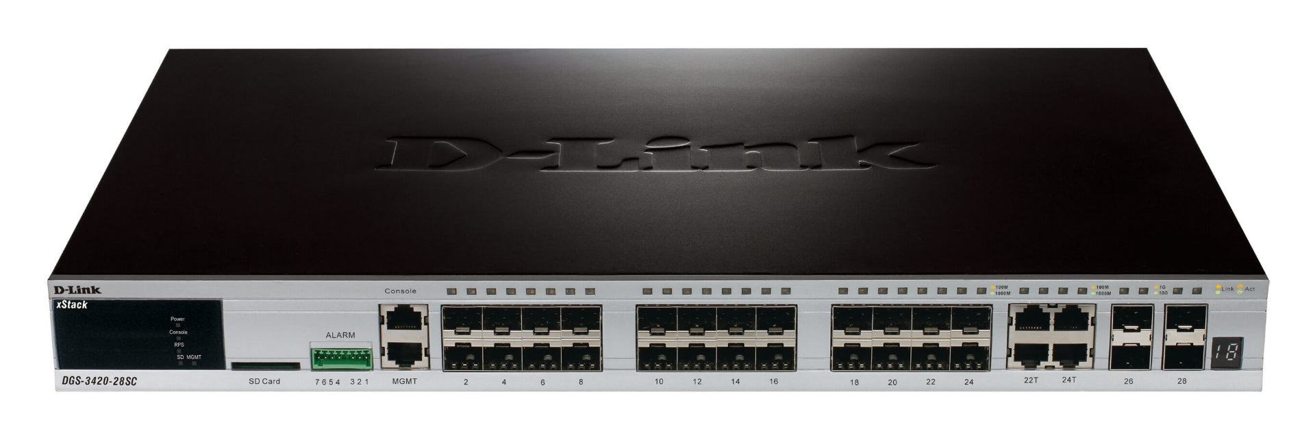 SWITCH 24-PORT GIGABIT 20X SFP PORTS + 4X SFP/BASE-T PORTS + 4X 10G SFP+ STACK/UPLINK PORTS - Cryptech