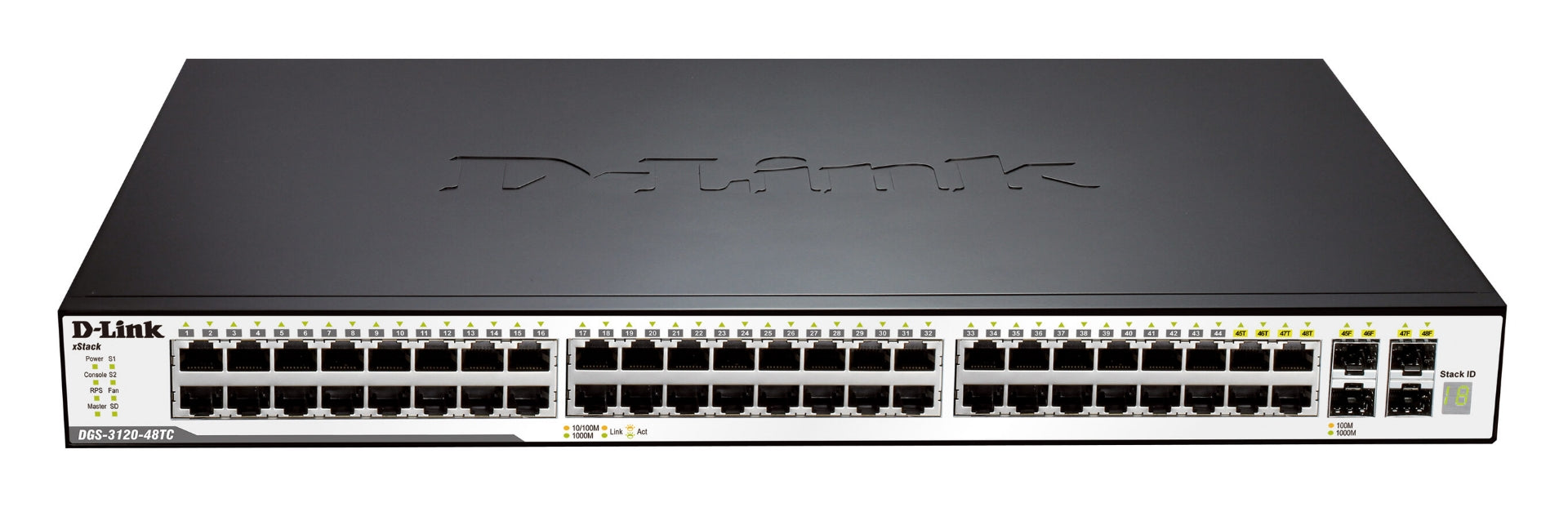 SWITCH 48 PORT 4 X SFP/GIGA PORTS + PHY. STACK PORTS UPTO 40GBPS, SDCARD, L2/L3 MANAGED - Cryptech