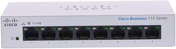 סוויץ&apos; לא מנוהל CISCO 8 PORT 1GB Unmanaged External PSU - Cryptech