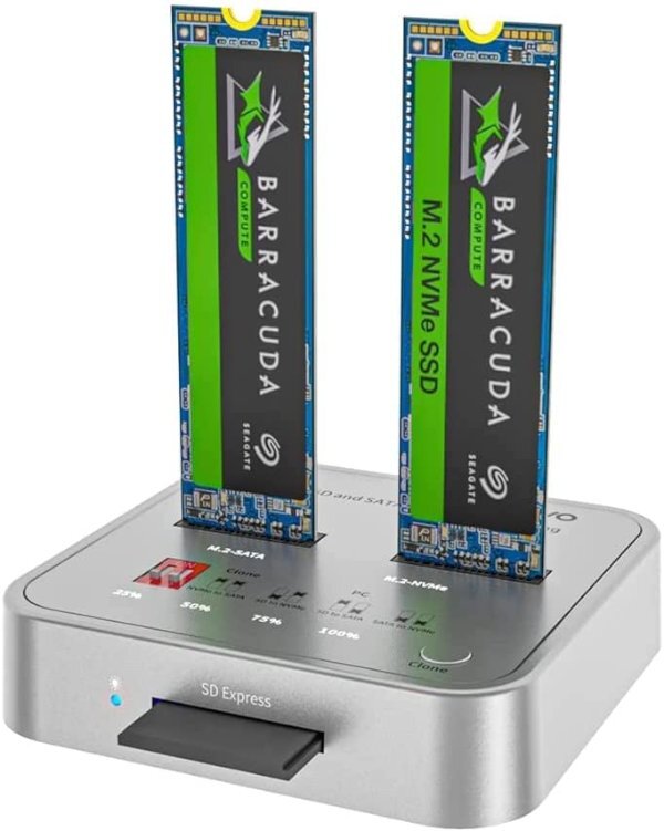 תחנת עגינה MAIVO K3016CL M.2 SATA/NVMe Docking Station 10Gbps - Cryptech