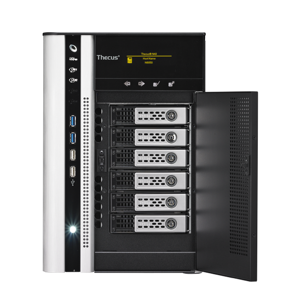 THECUS LARGE BUSINESS 6-BAY MINI-TOWER ADVANCED NAS WITH OPTIONAL 10GB LAN - Cryptech