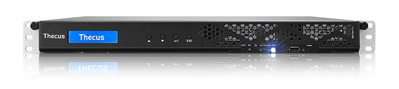 THECUS N4510 PRO-R ENTERPRISE RACKMOUNT RELIABLE 4-BAY 1U REDUNDANT PS SOLUTION FOR SMB - Cryptech