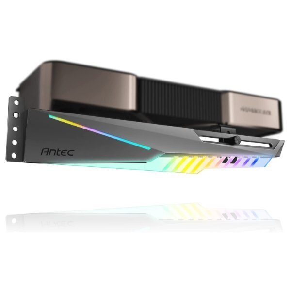 תומך לכרטיס מסך ANTEC GPU Holder Dagger Black RGB - Cryptech