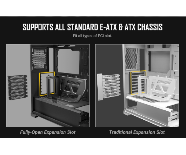 תופסן אנכי Antec Shift Vertical GPU Bracket incl PCIE4.0 riser