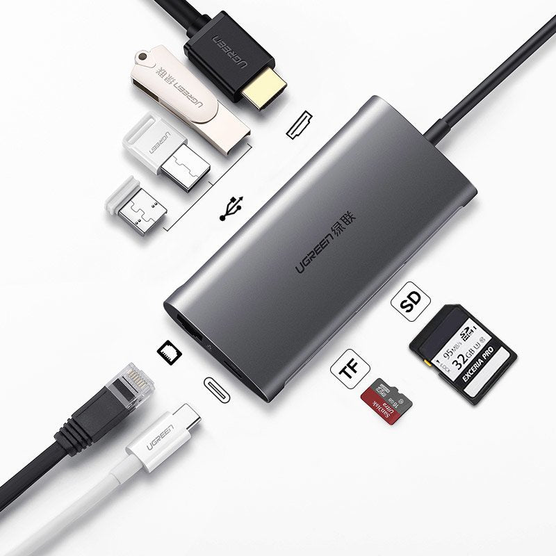 UGREEN USB-C TO USB-A X3 | HDMI | LAN | SD | PD DOCK - Cryptech