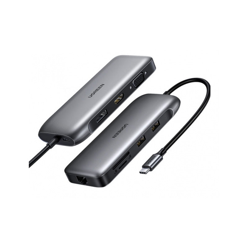 UGREEN USB-C TO USB-AX2 | HDMI | DP | VGA | LAN | SD | PD DOCK - Cryptech